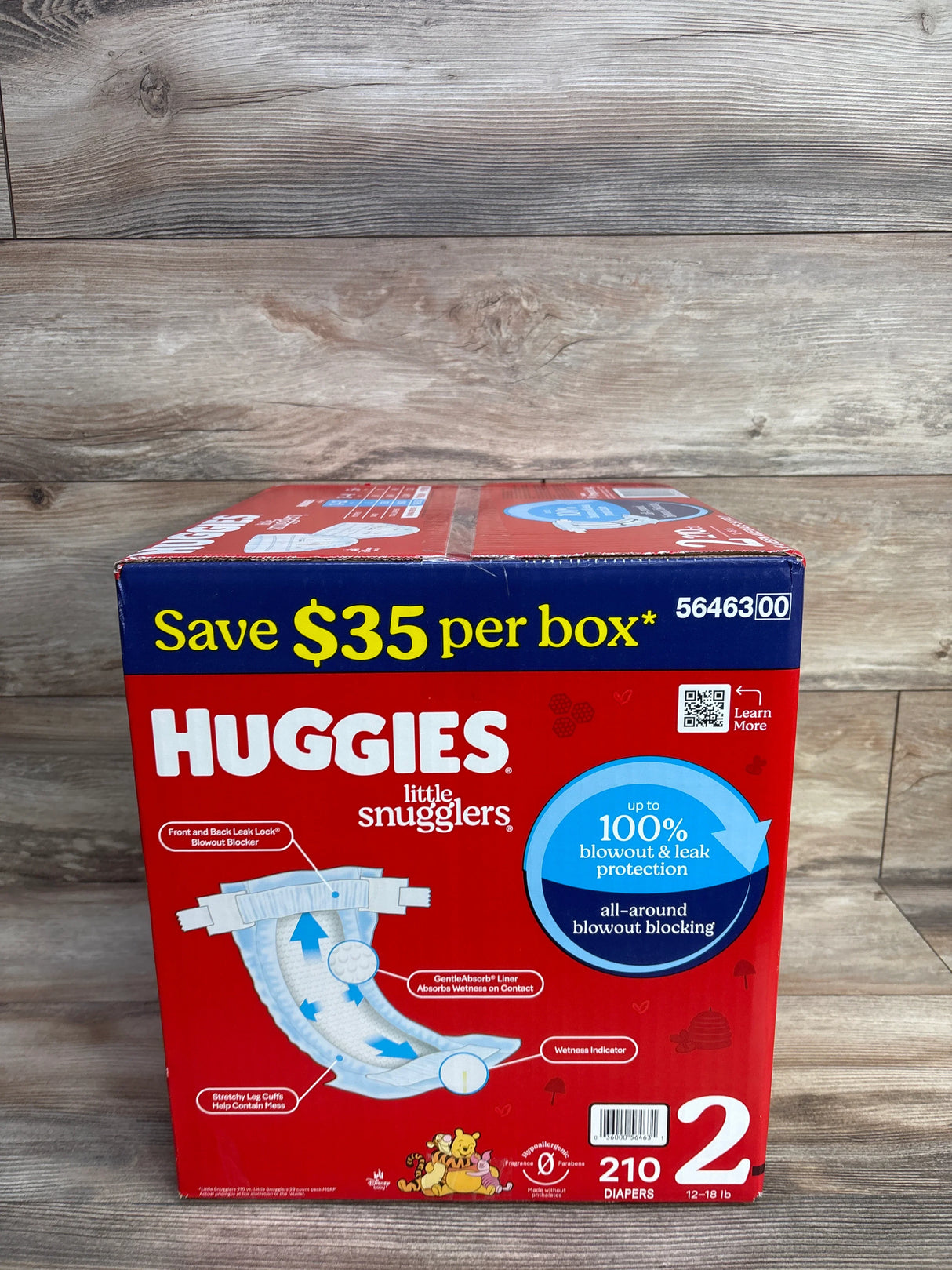 NEW Huggies Little Snugglers Diapers Size 2 210ct.
