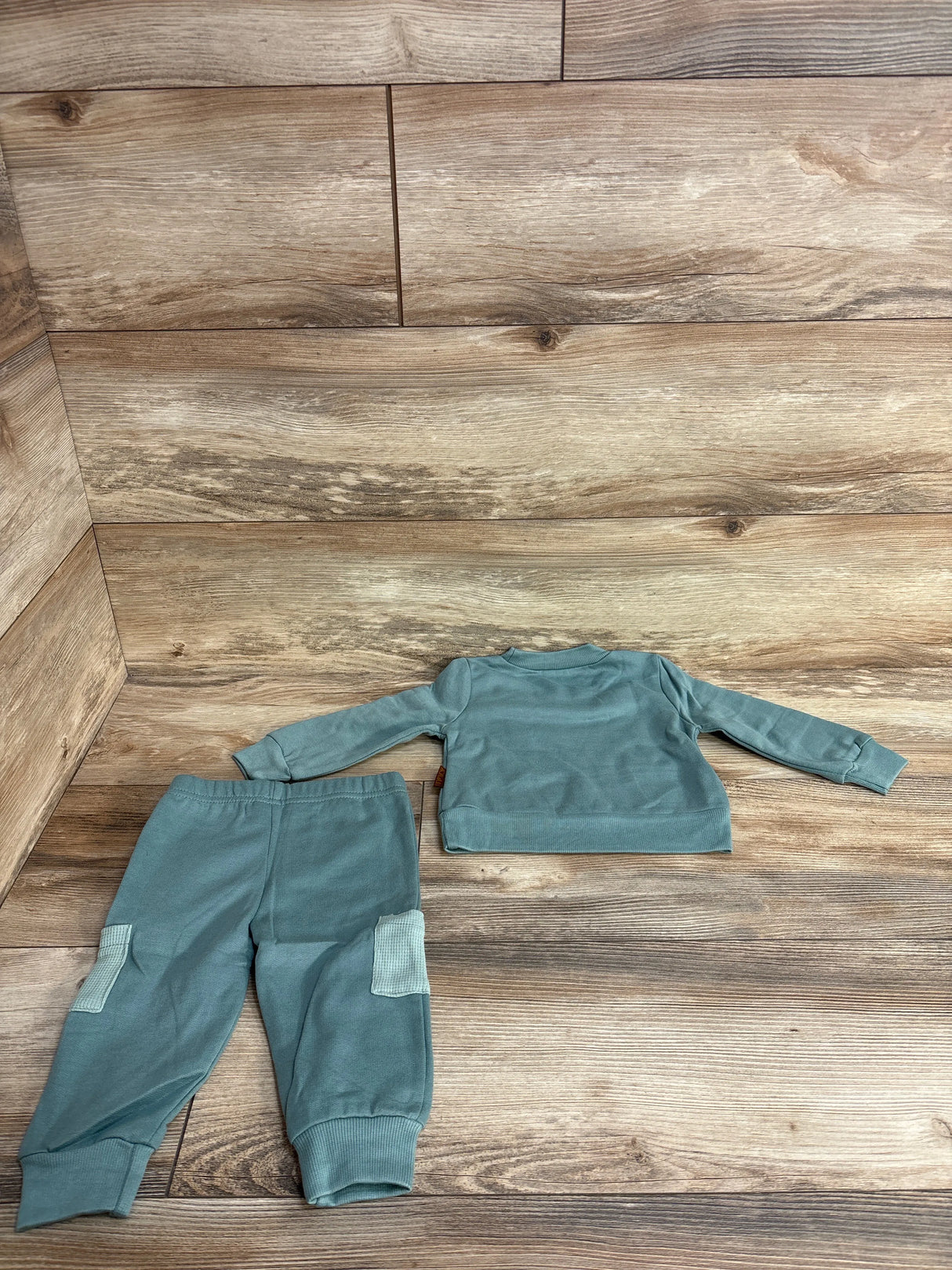 Lila & Jack 2pc Sweatsuit Set Green sz 9-12m