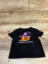 Wonder Nation Pumpkin Season Shirt Black sz 5T