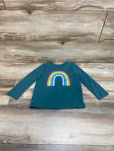 Cat & Jack Rainbow Shirt Green sz 3T