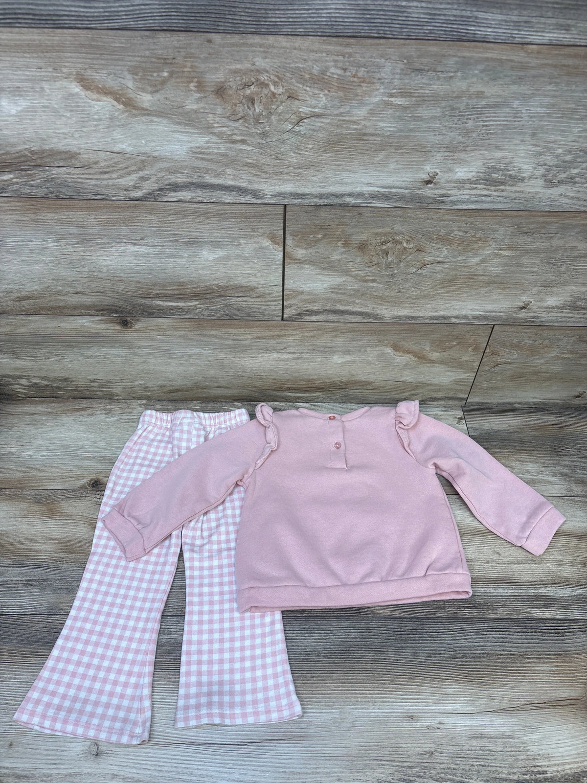 Nicole Miller 2pc Sweatshirt & Pants Set Pink sz 24m