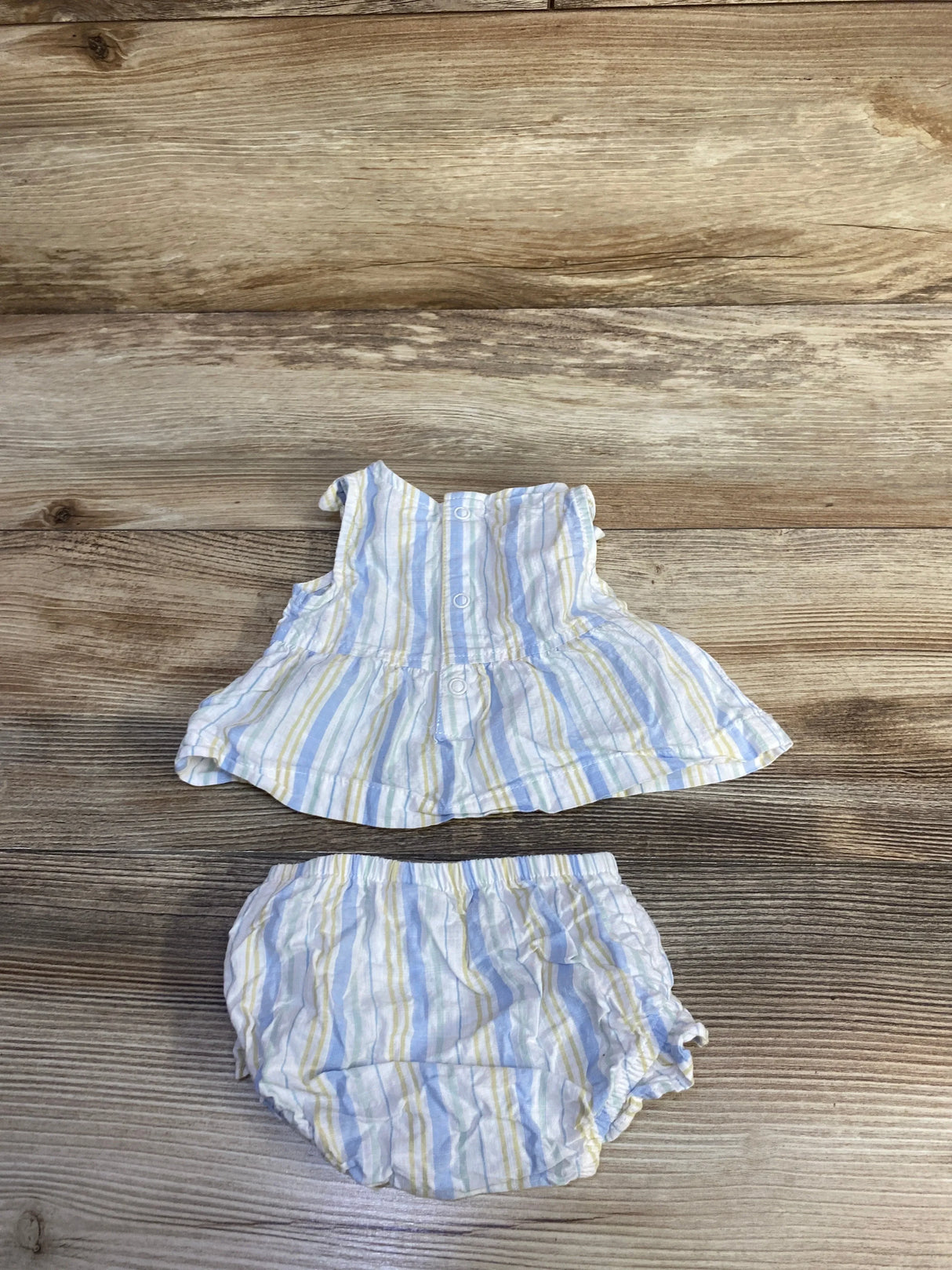 Just One You 2pc Peplum Top & Bloomers White sz Newborn