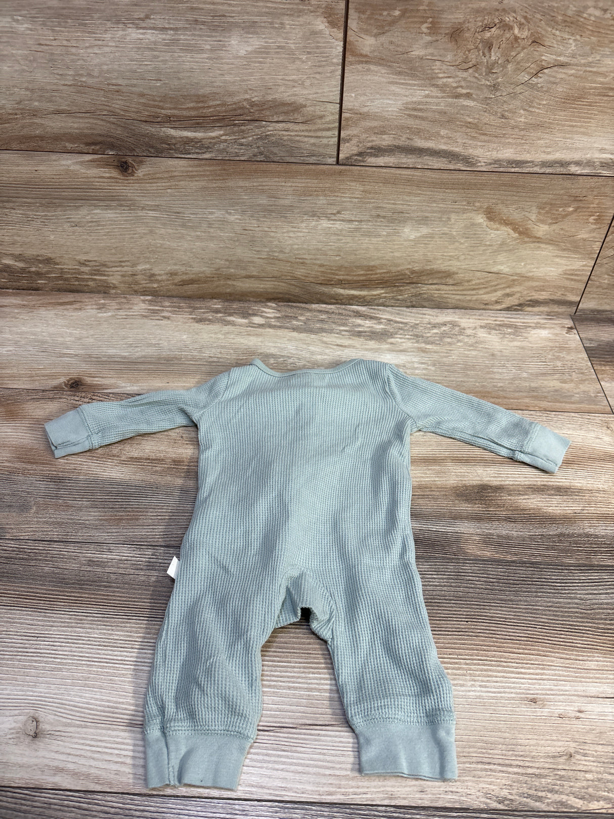 Carter's Waffle Knit Footless Sleeper Green sz 3m