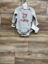 NEW Quiltex 2pk Bodysuit Set Grey sz 3-6m
