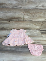 NEW Just One You 2pc Floral Dress & Bloomers Pink sz 3m