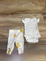 Child Of Mine 2pc Bodysuit & Pants Set White sz Preemie