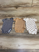 Carter's 3pk Short Sleeve Bodysuits Black sz Newborn