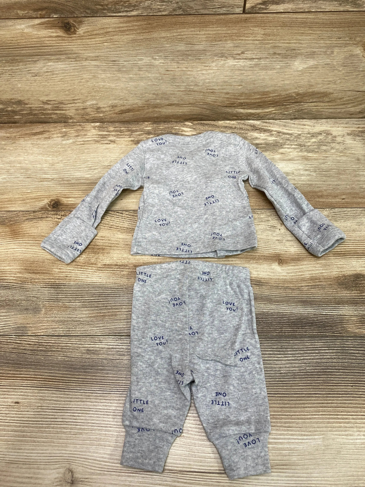 Just One You 2pc Kimono Shirt & Pants Grey sz Newborn