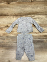 Just One You 2pc Kimono Shirt & Pants Grey sz Newborn