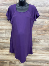 Ekouaer Labor Gown Purple sz Medium
