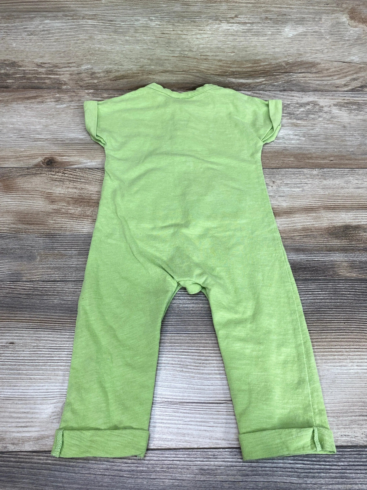 First Impressions Henley Romper Green sz 12m - Me 'n Mommy To Be