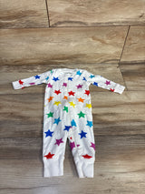 Primary Organic Star Print Sleeper White sz 0-3m