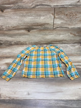 Cat & Jack Plaid Top Green/Yellow sz 5T