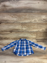 U.S. Polo Assn. Plaid Button-Up Shirt Blue sz 3T