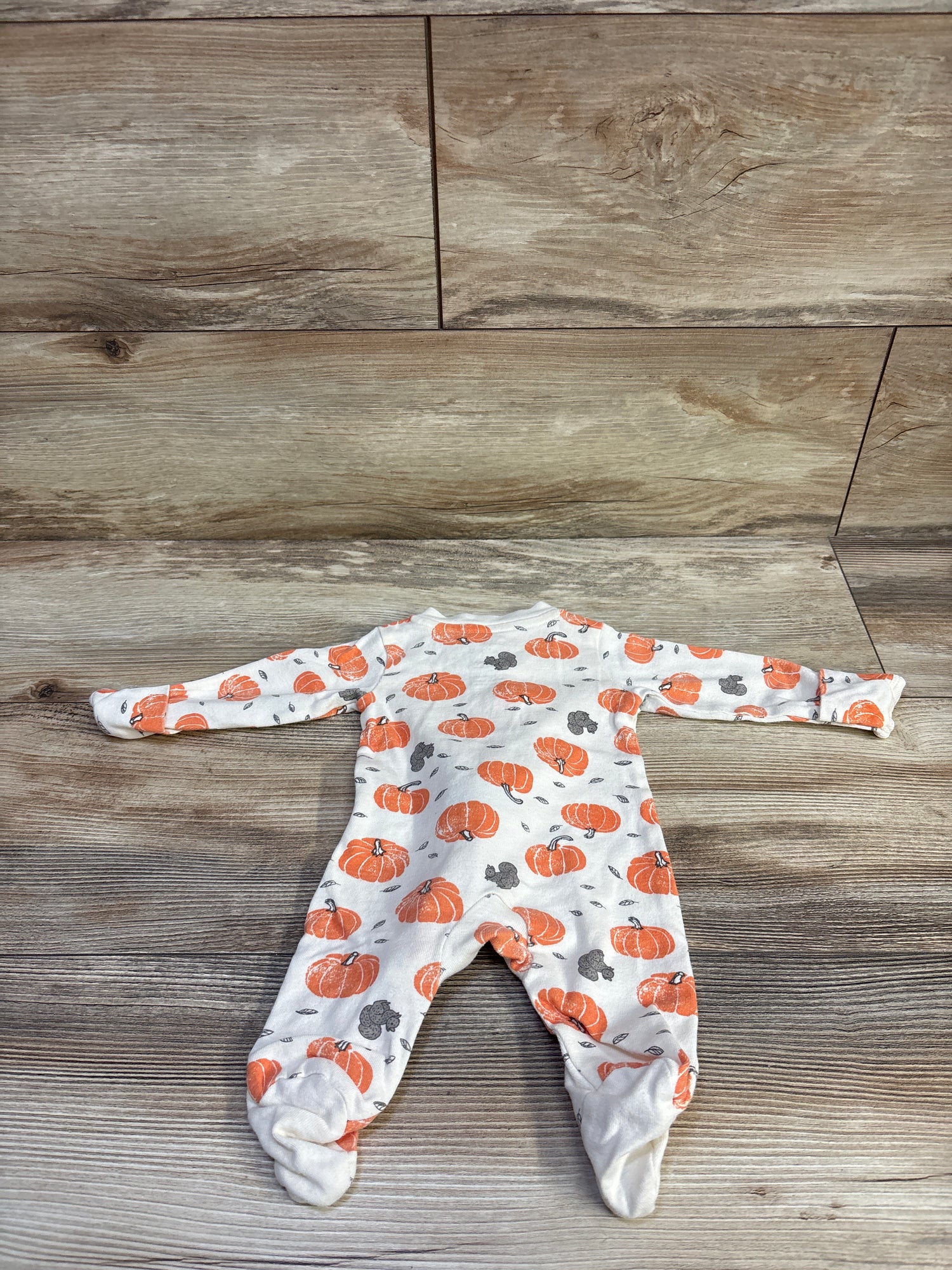 Little Planet Organic Pumpkin Sleeper Ivory sz Newborn