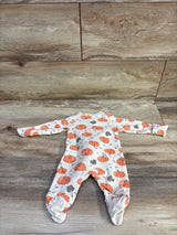 Little Planet Organic Pumpkin Sleeper Ivory sz Newborn