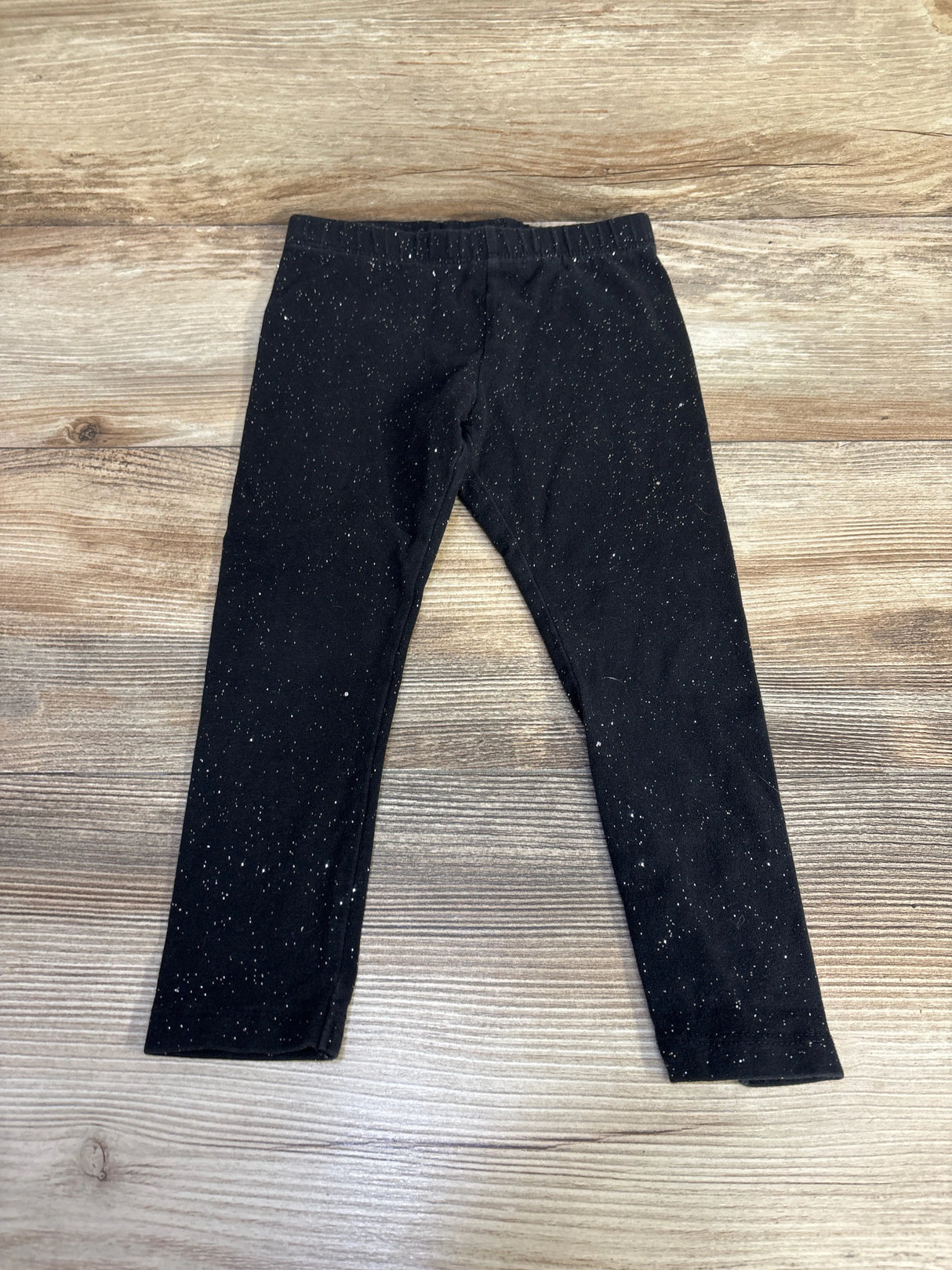 Jumping Beans Tough Cotton Leggings Sparkly Black sz 3T