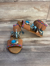 Disney Store Pocahontas Costume Sandals Brown sz 11/12c