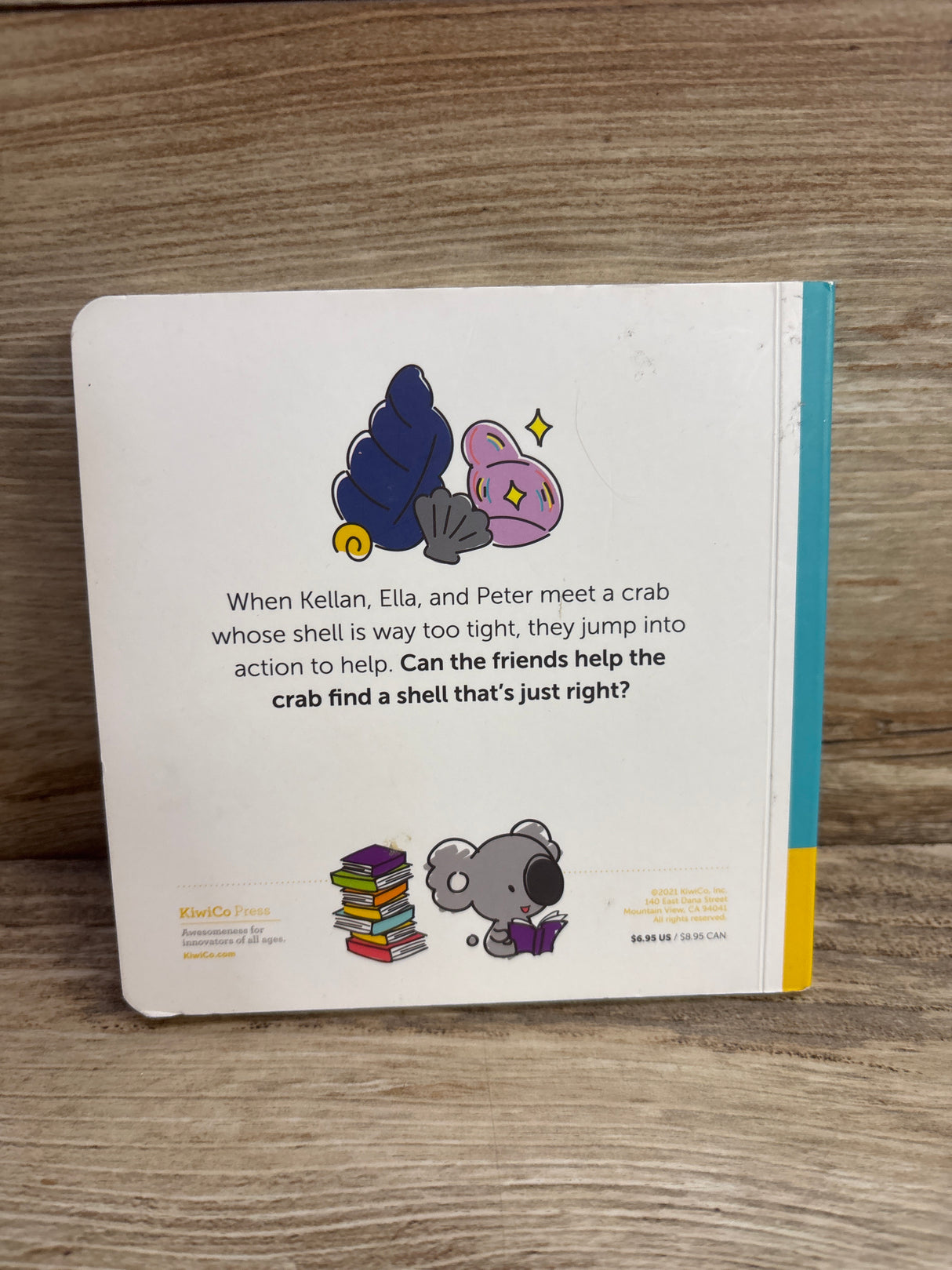 KiwiCo Kellan's Search for Shells Board Book