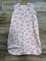 Rainbow Print Gauze Sleep Sack Pink sz XL/18-24m