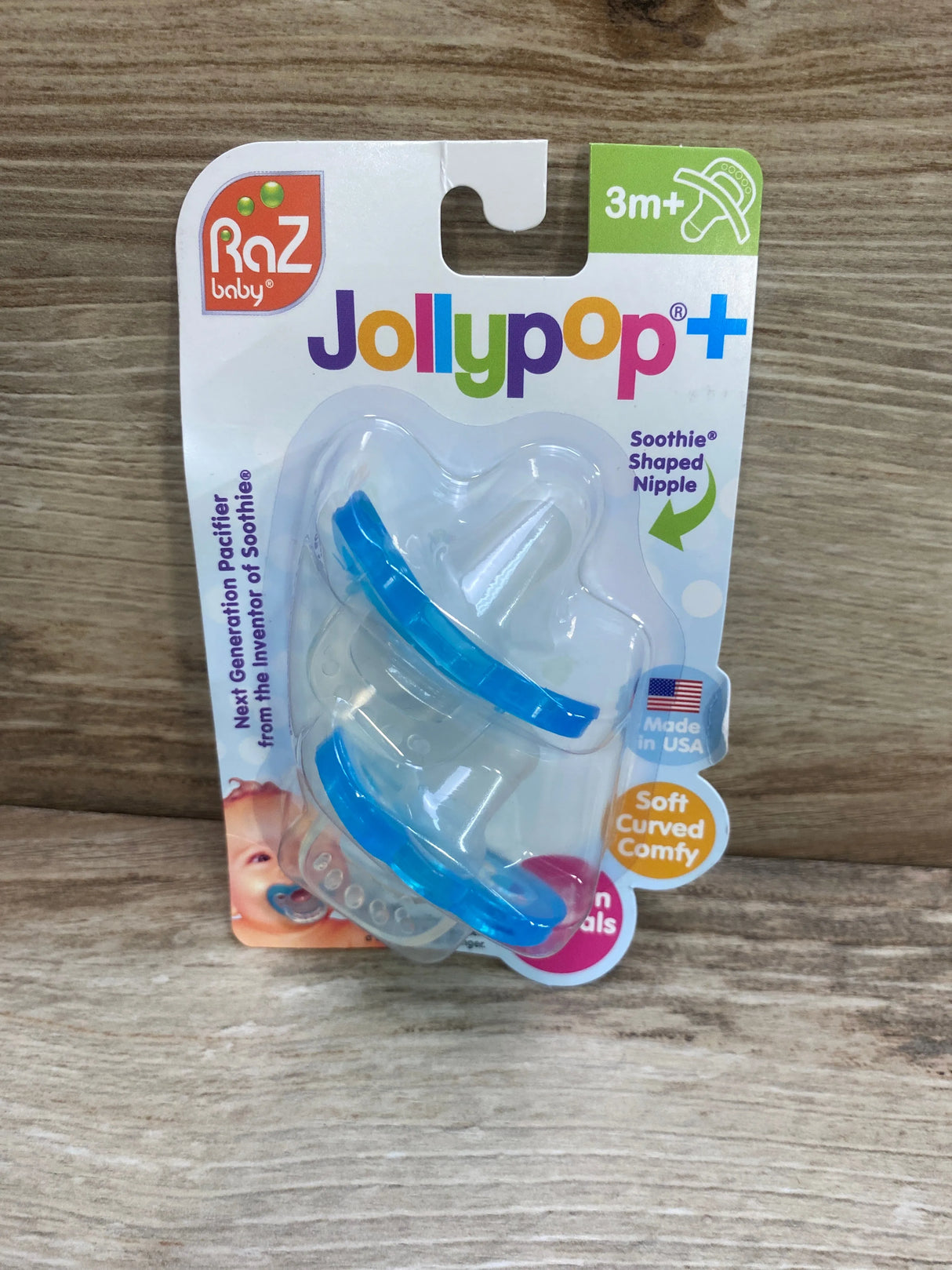 NEW Raz Baby JollyPop Pacifiers 2Pk sz 3m+