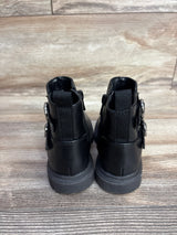 Cat & Jack Evie Lug Sole Ankle Boots Black sz 7c