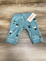 NEW Cat & Jack Velour Tree Print Pants Mint sz Newborn