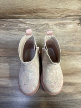 Cat & Jack Flora Zipper Boots Pink sz 7c