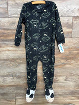 Carter's Alien Cow Blanket Sleeper Black sz 3T