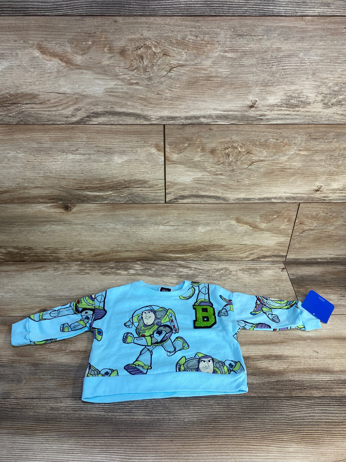 NEW Disney Toy Story Buzz Lightyear Sweatshirt Blue sz 12m