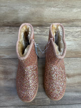 NEW Cat & Jack Holland Shearling Style Boots Rose Gold sz 3Y