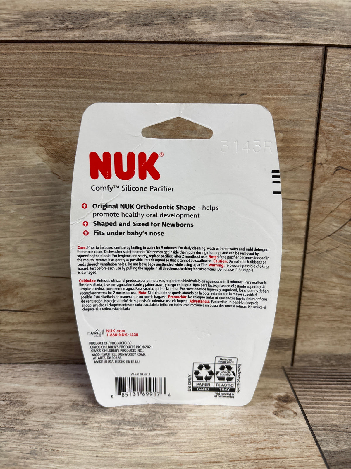NEW NUK 3pk Orthodontic Pacifiers 0-6m