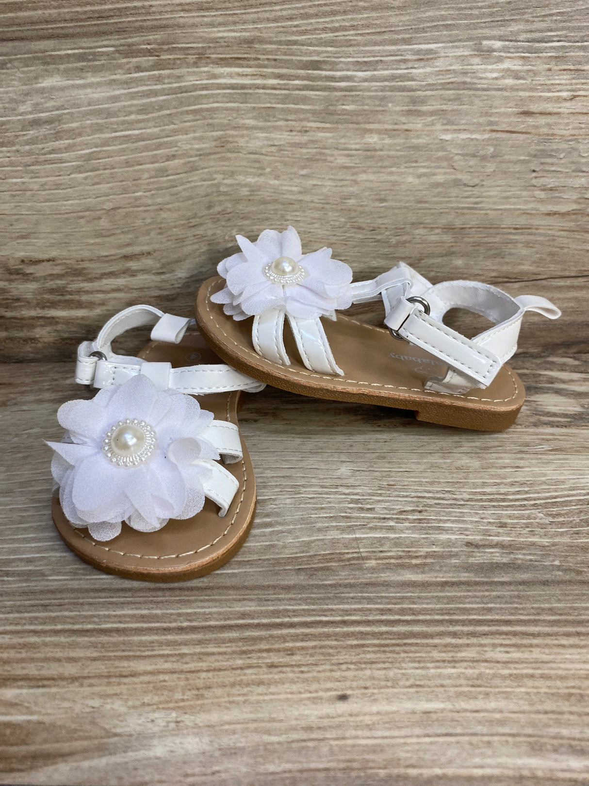 Koala Baby Flower Sandals White sz 4c
