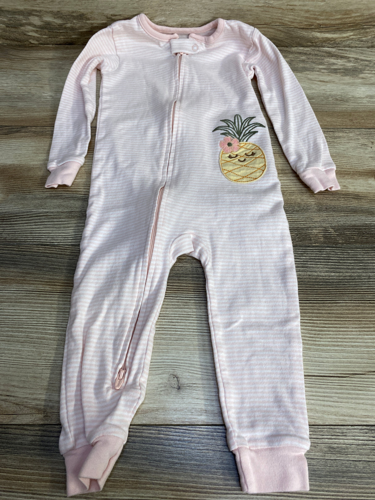 Carter's Striped Footless Sleeper Pink sz 24m