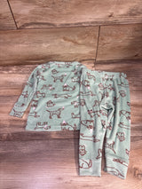 Cat & Jack 2pc Velour Pajama Set Green sz 18m