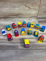 Blukids 16pc Assorted Construction Pull-Back Vehicles