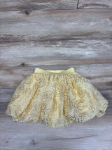 Disney Princess Beauty & The Beast Tulle Skirt Yellow sz 2T