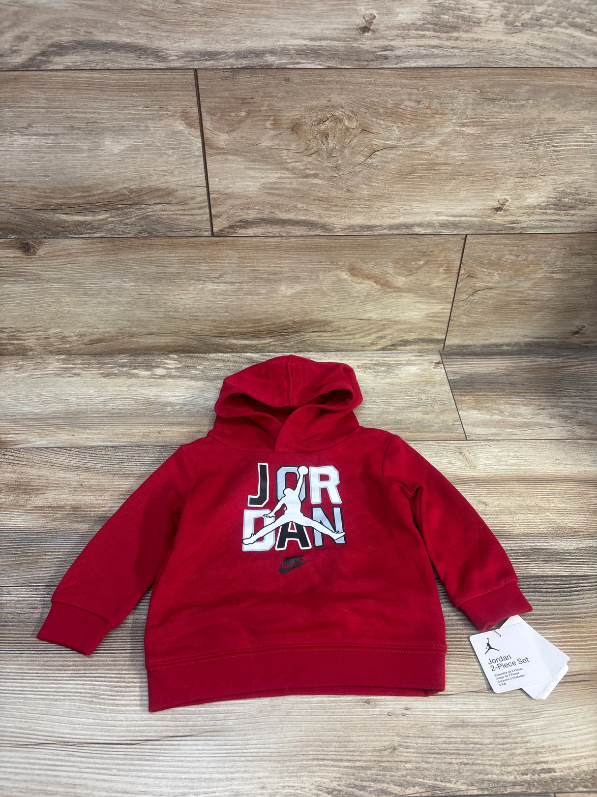NEW Jordan Pullover Hooded Sweatshirt Red sz 12m