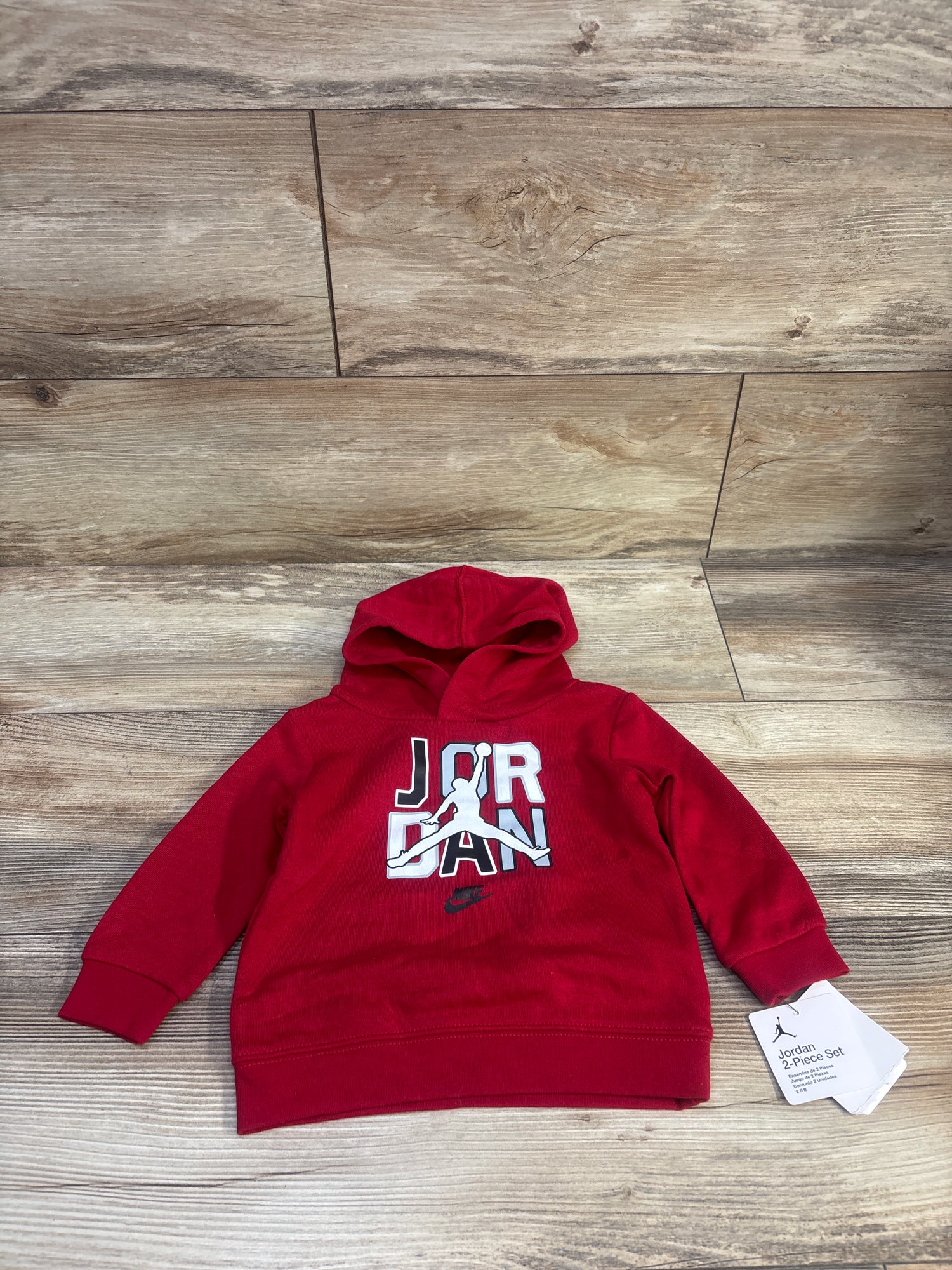 NEW Jordan Pullover Hooded Sweatshirt Red sz 12m