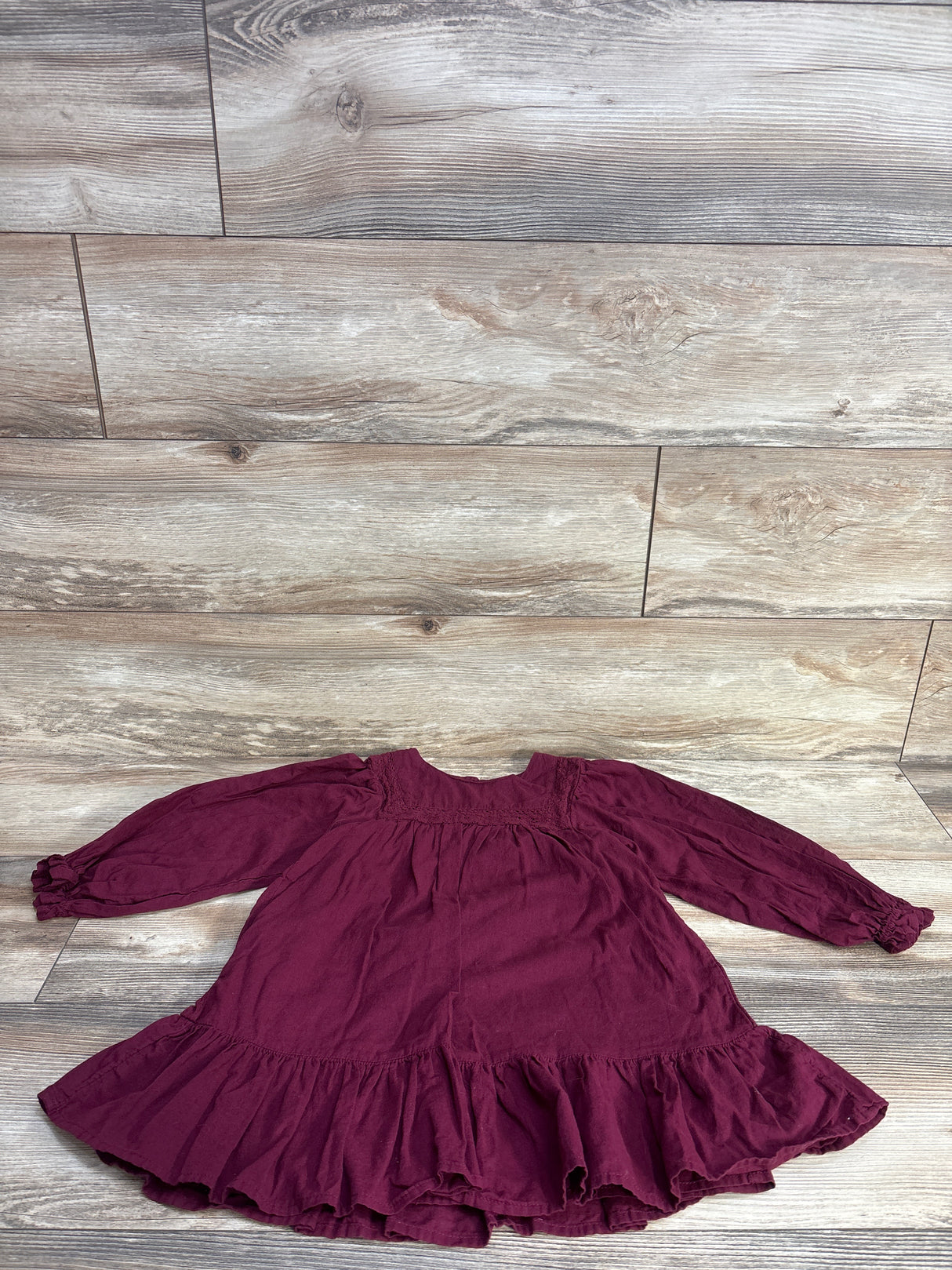 Cat & Jack Long Sleeve Dress Red sz 5T