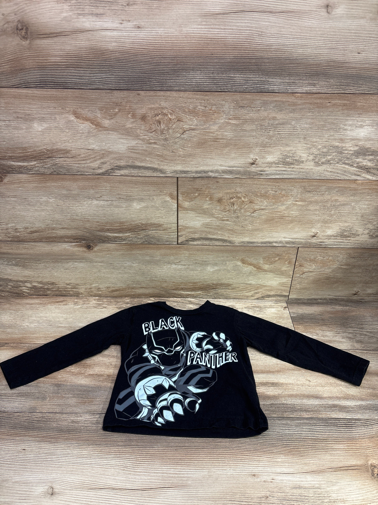 Marvel Black Panther Long-Sleeve Shirt Black sz 4T