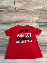 Perfect Gentleman Just Like My Dad Shirt Red sz 5T