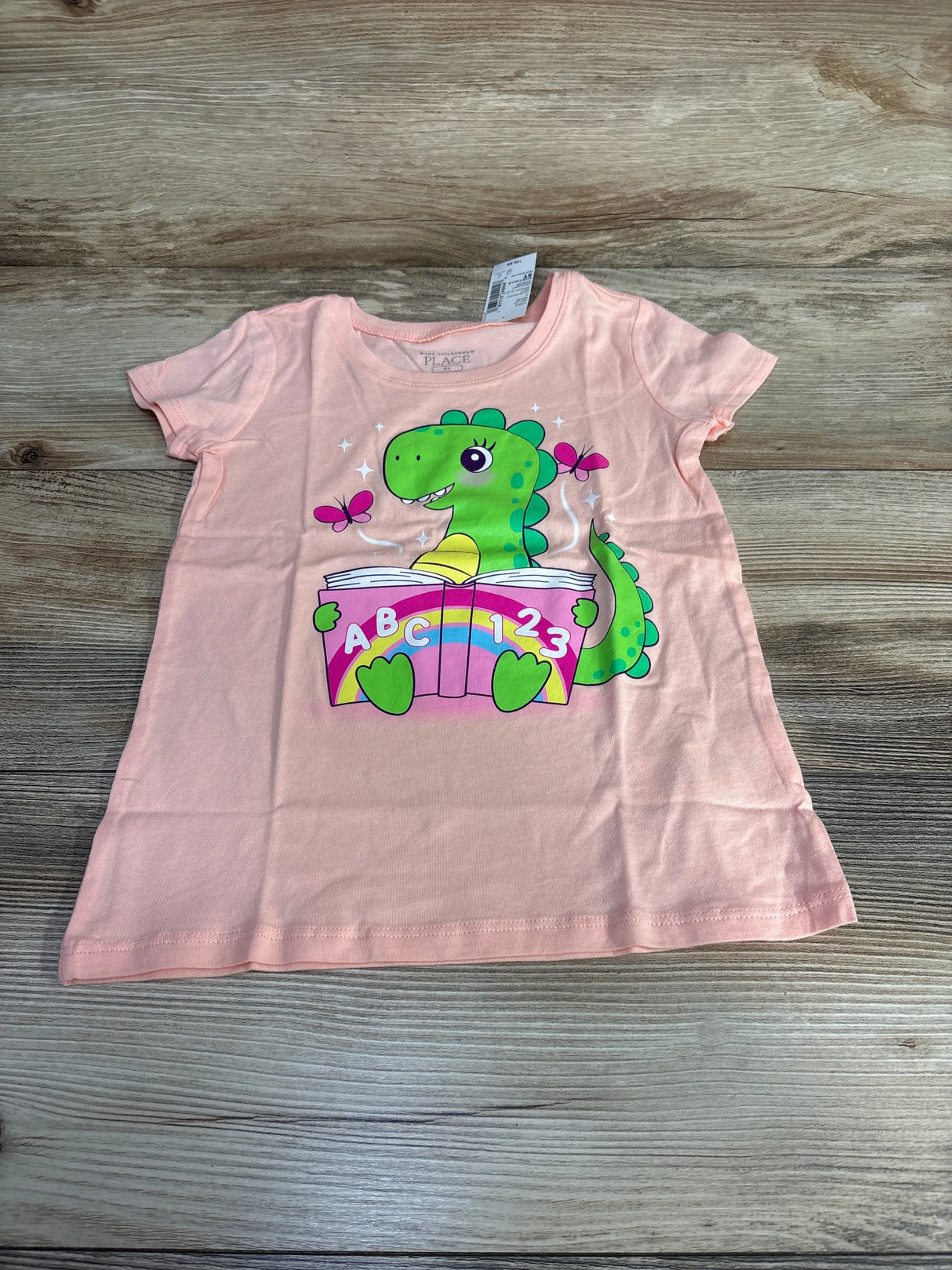 NEW Children's Place Dinosaur Shirt Pink sz 5T