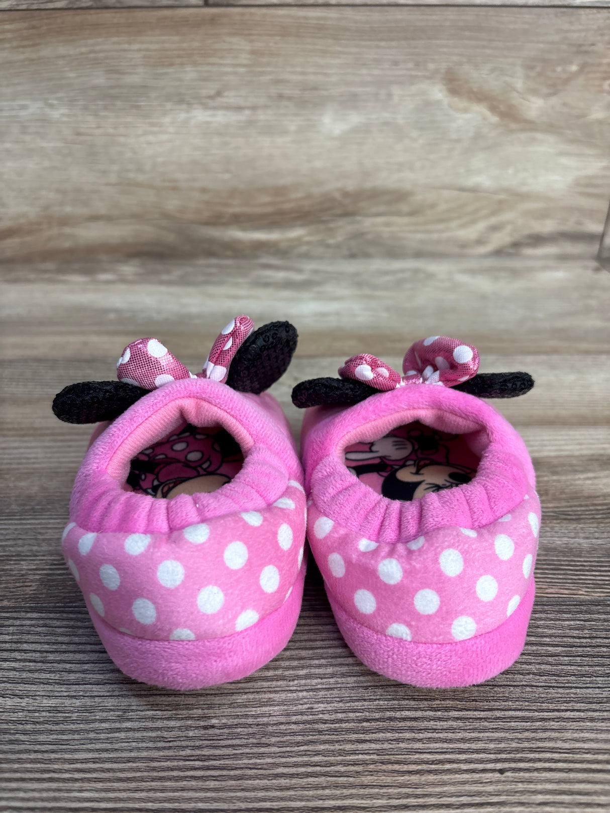 Minnie Mouse Slippers Pink sz 5/6c