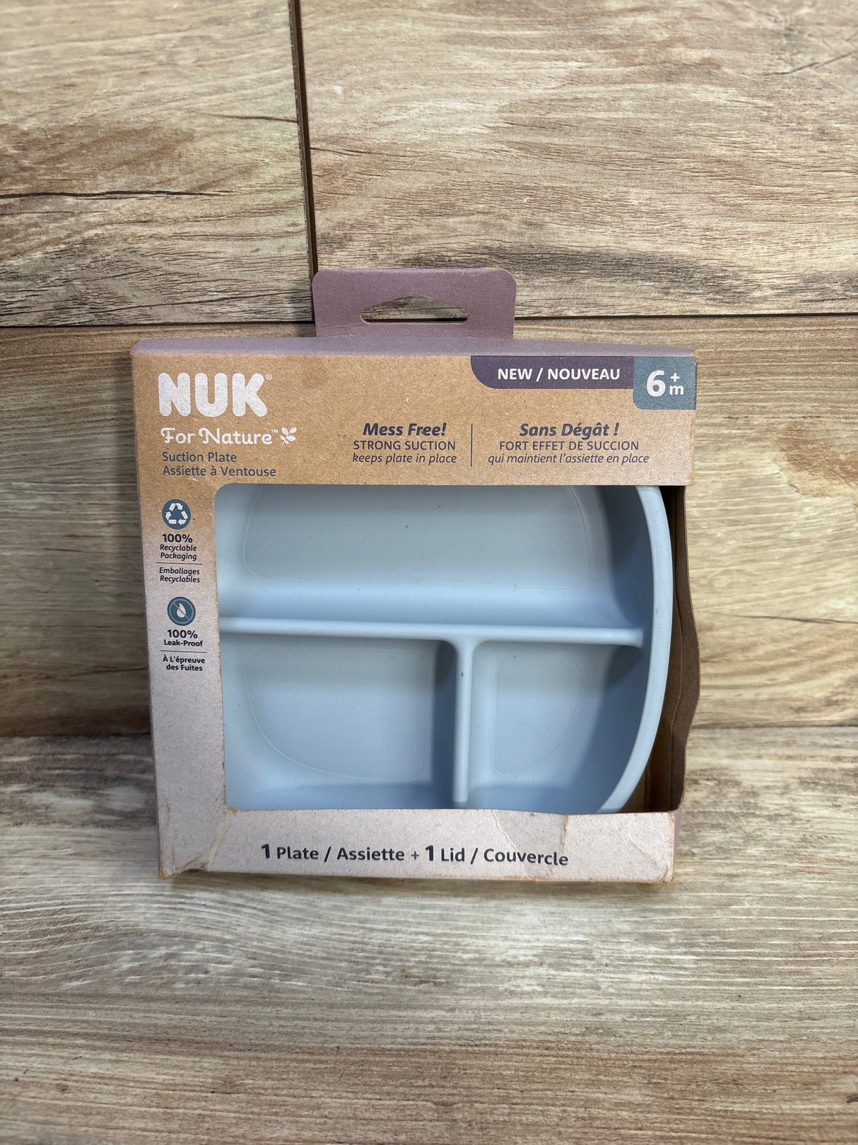 NEW NUK For Nature Suction Plate + Lid