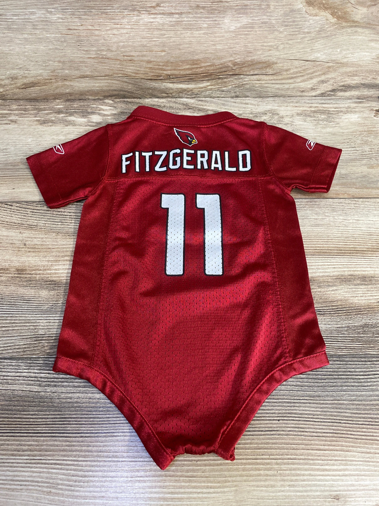 NFL Reebok Larry Fitzgerald Retired Bodysuit Jersey Red sz 6-9m