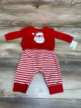 NEW Cat & Jack Santa Sweatshirt & Pants Red sz 0-3m - Me n Mommy To Be