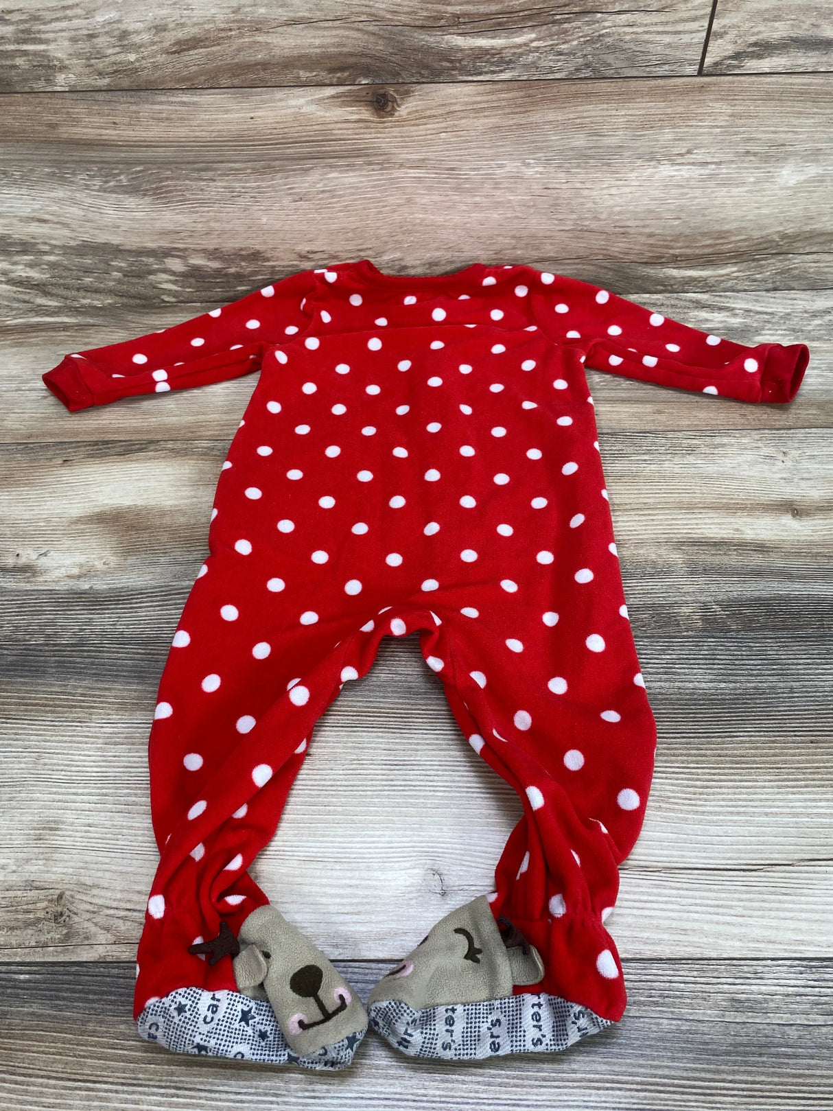 Carter's Polka Dot Blanket Sleeper Red sz 12m