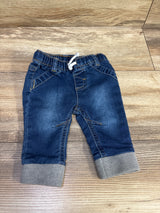 Cat & Jack Drawstring Jeans Blue sz 0-3m