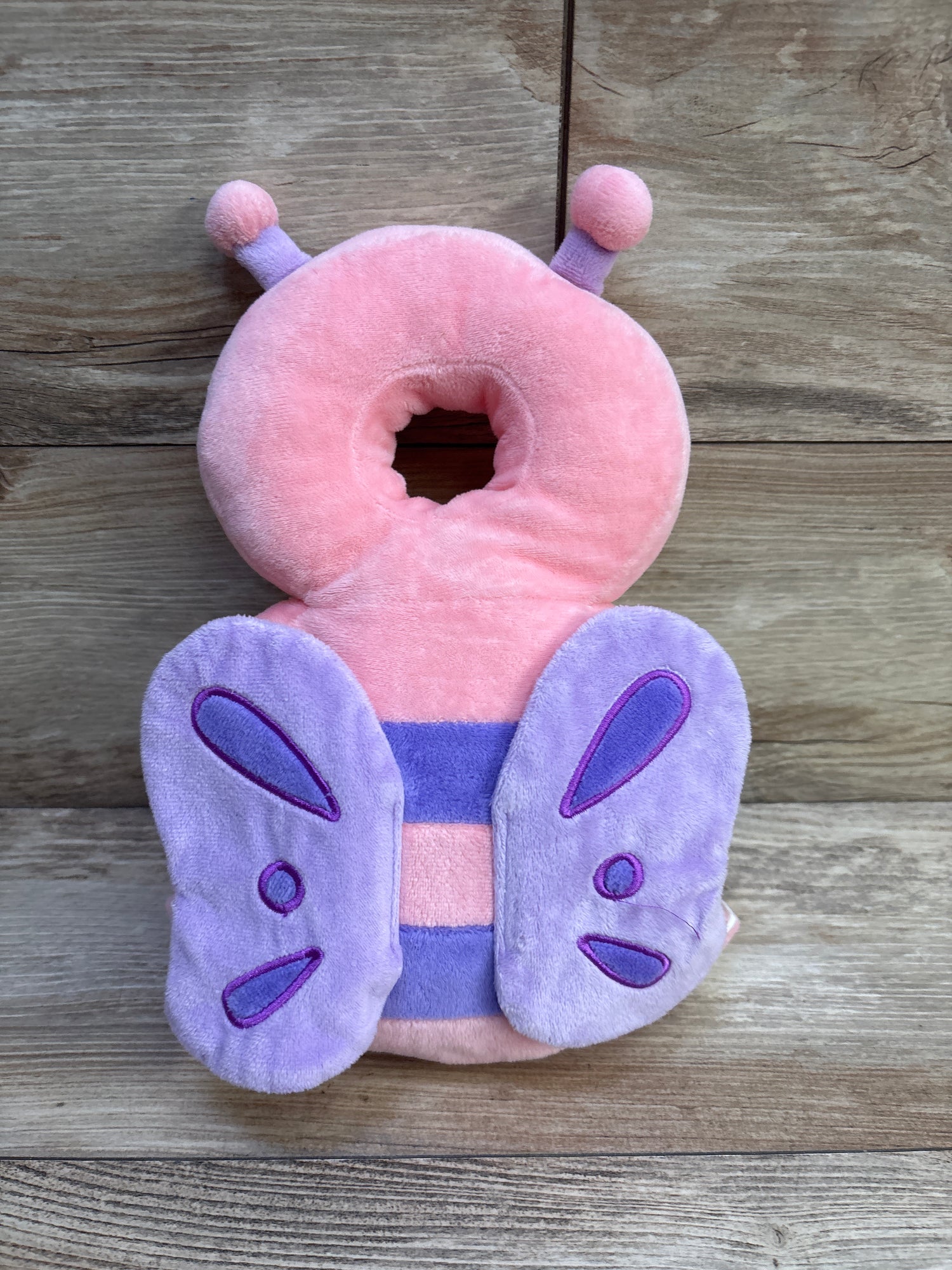 JunNeng Baby Head Protector Backpack, Pink Butterfly